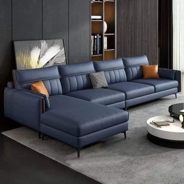 Custom L Shape Sofa manufactured by NS Furnishing Chennai